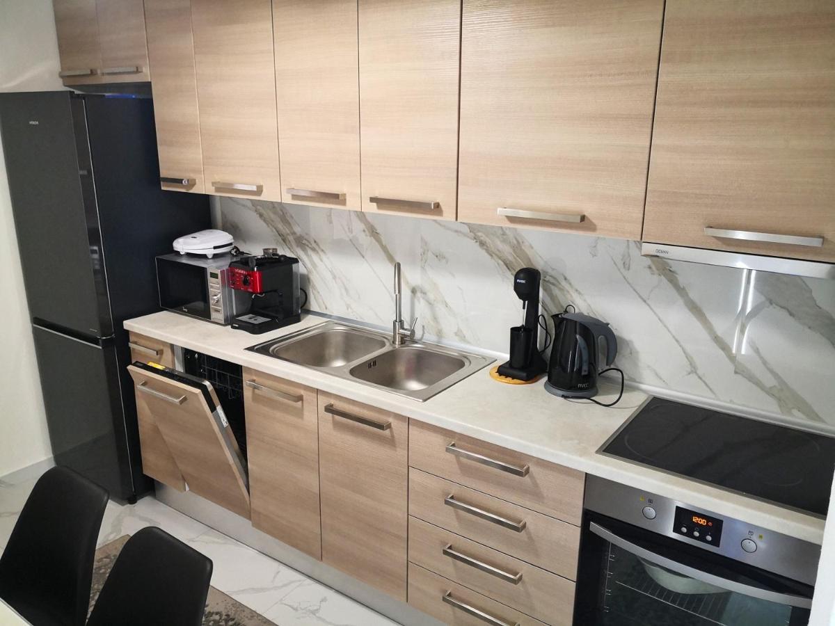 Cozy Sea View Apartment In Paralia Exterior foto